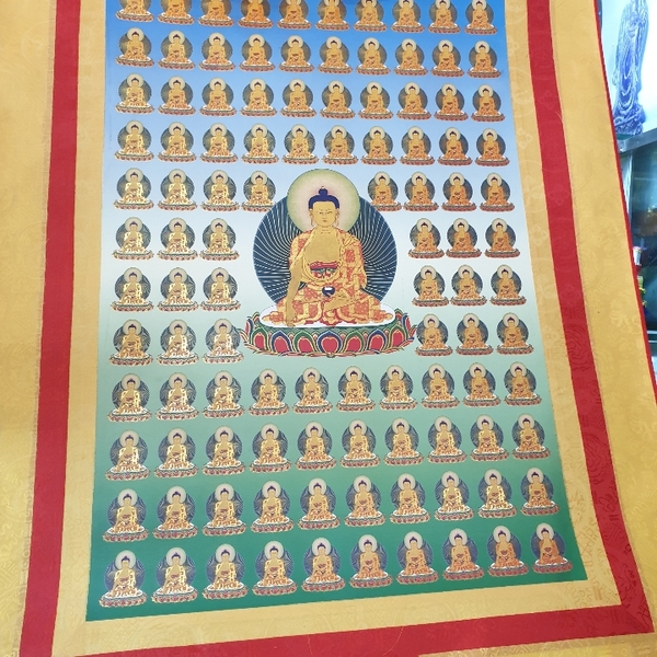 Tranh Thangka 108 Vị Phật_120x80cm